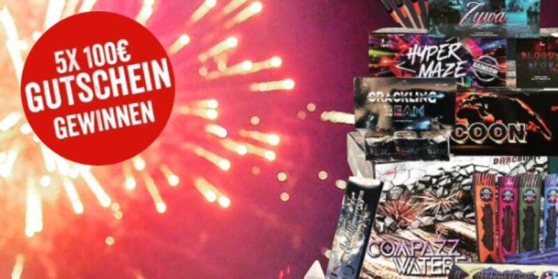 Und nochmal: Gewinne jetzt einen von 5 brandheißen 100€ Pyroland-Gutscheinen für Dein Feuerwerk! - Und nochmal: Gewinne jetzt einen von 5 brandheißen 100€ Pyroland-Gutscheinen für Dein Feuerwerk!