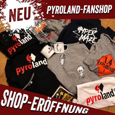 Neuer Pyroland Merchandise Shop - Neuer Pyroland Merchandise Fan-Shop eröffnet