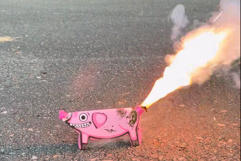 Lass die Pyro-Sau raus! - Der Sauspaß mit den Porky\'ns Pyro-Schweinen