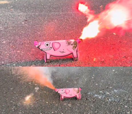 Lass die Pyro-Sau raus! - Der Sauspaß mit den Porky\'ns Pyro-Schweinen
