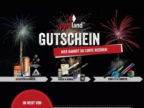 Oh Schreck! Weihnachten? Pyro-Gutschein rettet Euch! - Pyroland-Gutschein als Weihnachtsgeschenk-Idee!