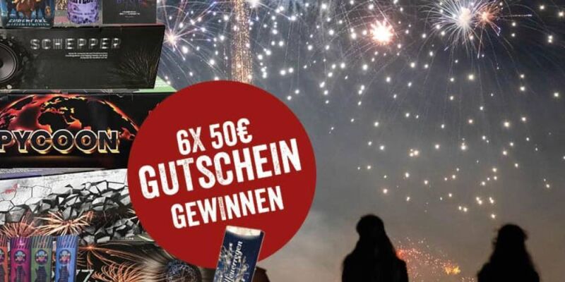 Das Feuerwerk-Gewinnspiel geht in die zweite Runde! Erneut 6x 50€ Gutscheine zu gewinnen! - Feuerwerk Gewinnspiel 2021: 6x 50€ Feuerwerk-Gutschein auf Pyroland zu gewinnen!