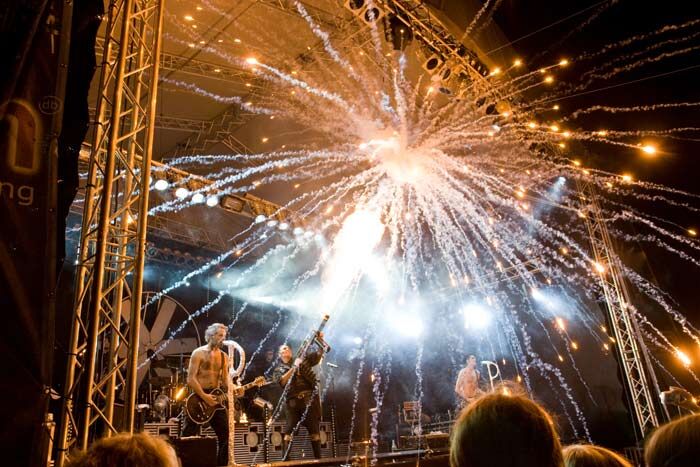 Bühnenpyrotechnik Bühnenfeuerwerk 1