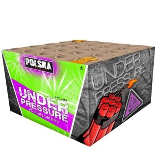 Under Pressure 25-Schuss-Feuerwerk-Batterie 8er Pack (Stahlkäfig)