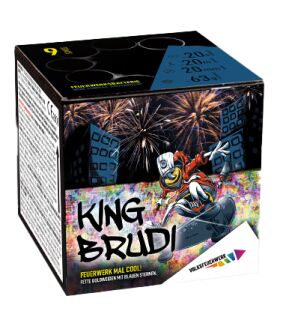 King Brudi 9-Schuss-Feuerwerk-Batterie