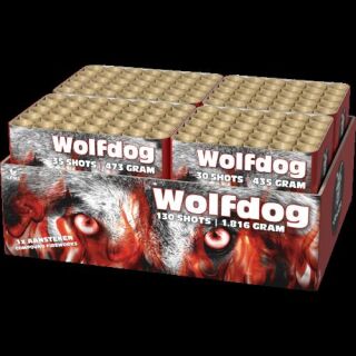 Wolfdog / Kracherblitz130-Schuss-Feuerwerkverbund