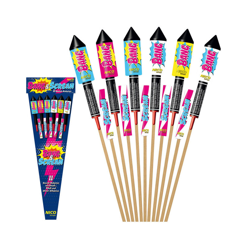 Jetzt Bang & Scream 11er-Raketen-Sortiment ab 19.99€ bestellen
