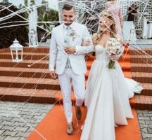 Luftschlangenbälle-weiß 6er-Beutel