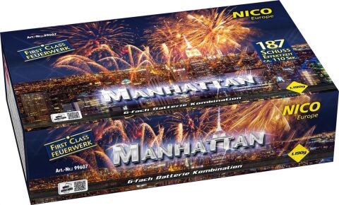 Manhattan 187-Schuss-Feuerwerkverbund