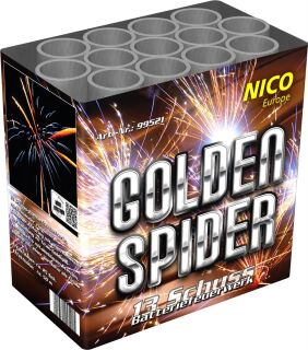 Golden Spider 13-Schuss-Feuerwerk-Batterie