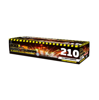 Pyro Tsunami 210-Schuss-Verbundfeuerwerk