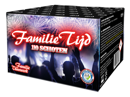 Familie Tijd 110-Schuss-Feuerwerk-Batterie