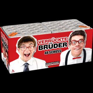 Verrückte Brüder 48-Schuss-Feuerwerkverbund