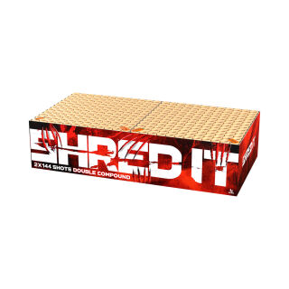 Shred It Showbox 288-Schuss-Feuerwerks-Doppelverbund
