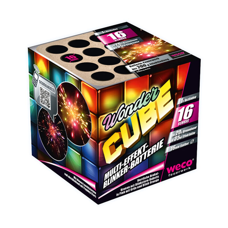 Jetzt Wonder Cube 16-Schuss-Feuerwerk-Batterie ab 5.94€ bestellen