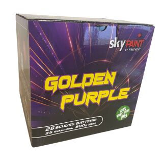 Golden Purple 25-Schuss-Feuerwerk-Batterie