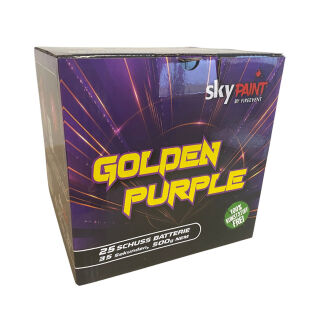 Golden Purple 25-Schuss-Feuerwerk-Batterie