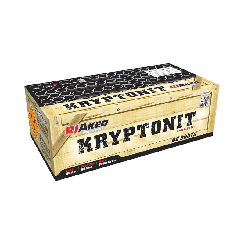 Jetzt Kryptonit 98-Schuss-Feuerwerkverbund (Stahlkäfig) ab 175.99€ bestellen