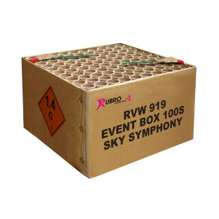 Event Sky Symphony 100-Schuss-Feuerwerksverbund (Stahlkäfig)