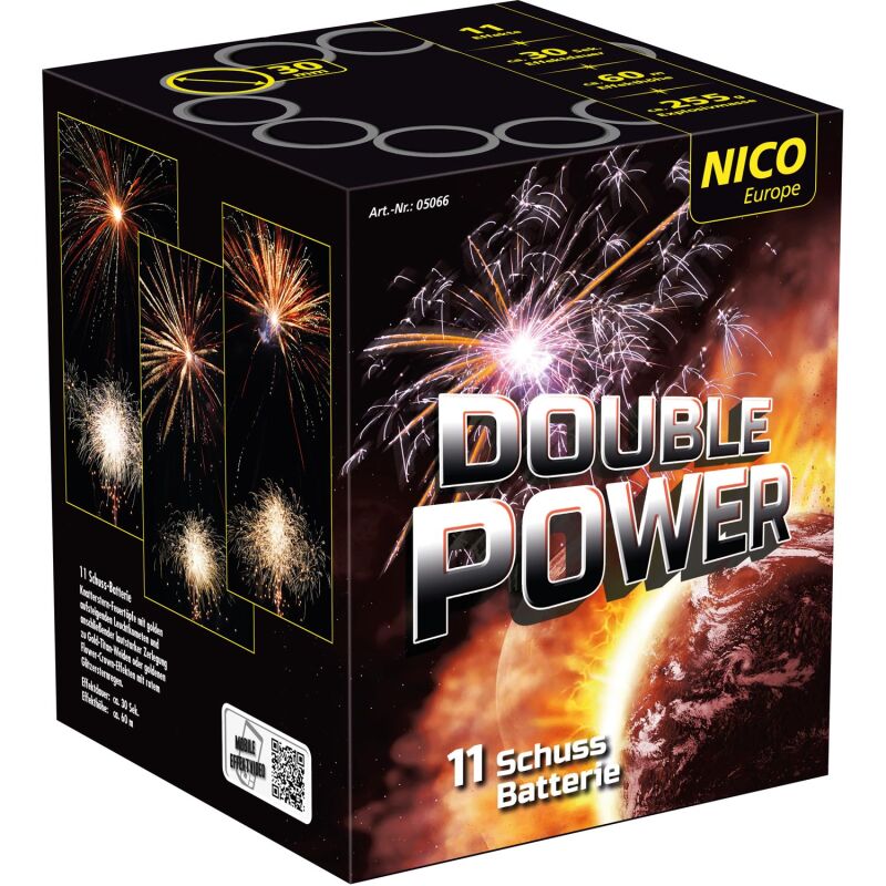 Jetzt Double Power 11-Schuss-Feuerwerk-Batterie ab 23.79€ bestellen