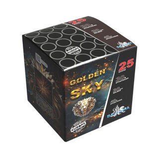 Golden Sky 25-Schuss-Feuerwerk-Batterie