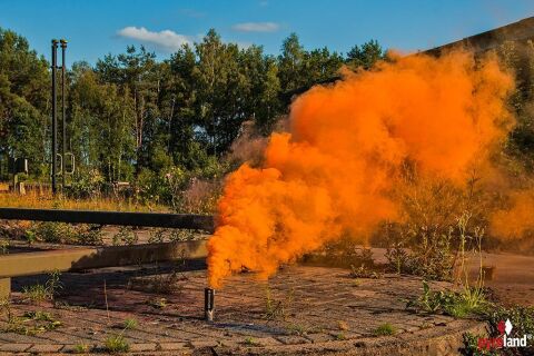 BATTLESMOKE 38  mit Reißzünder 80s, Orange