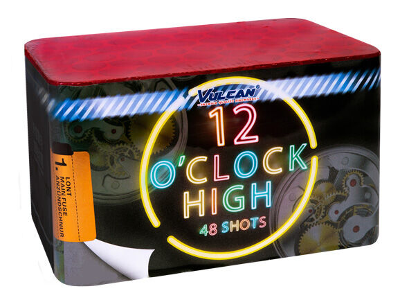 Jetzt 12 O'Clock 48-Schuss-Feuerwerk-Batterie ab 29.99€ bestellen