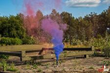 CamouFLAG II mit Reißzünder 60s, Rot zu Blau