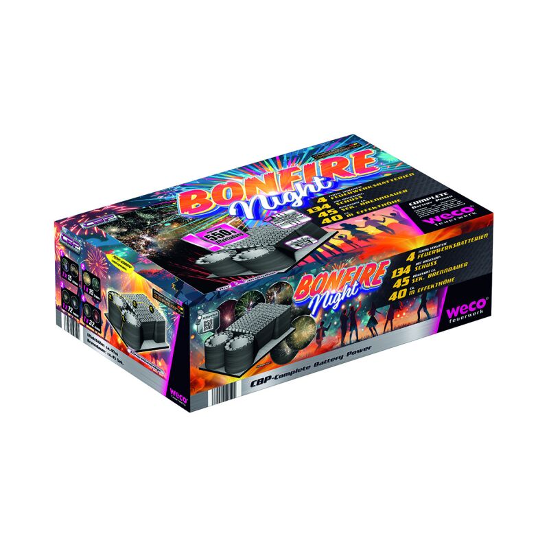 Jetzt Bonfire Night 134-Schuss-Feuerwerkverbund ab 72.24€ bestellen