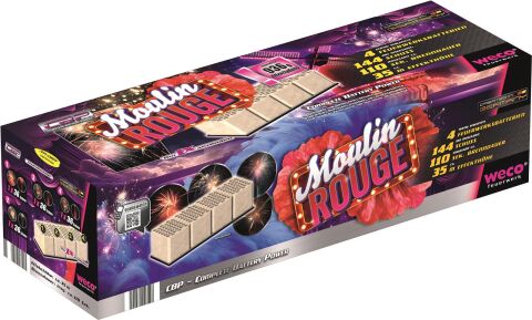 Moulin Rouge 144-Schuss-Feuerwerkverbund