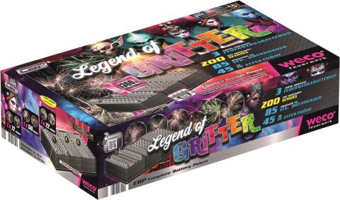 Legend of Grifter 200-Schuss-Feuerwerkverbund