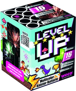 Level Up 16-Schuss-Feuerwerk-Batterie