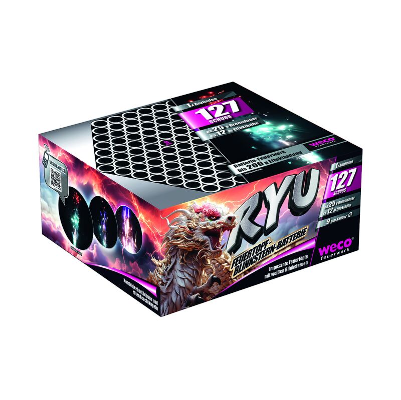 Jetzt Ryu 127-Schuss-Feuerwerk-Batterie ab 12.74€ bestellen