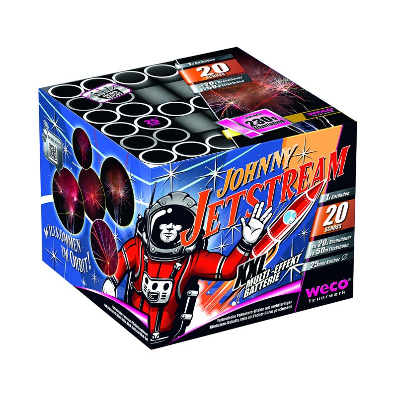 Jetzt Johnny Jetstream 20-Schuss-Feuerwerk-Batterie ab 24.99€ bestellen
