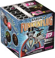 Baron Funkenflug 25-Schuss-Feuerwerk-Batterie