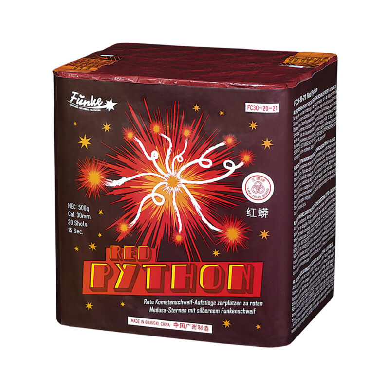 Jetzt Red Python 20-Schuss-Feuerwerk-Batterie ab 49.99€ bestellen