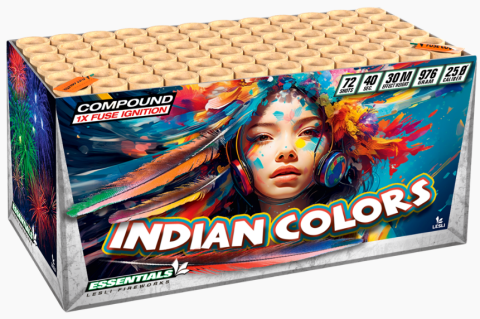 Indian Colors 72-Schuss-Feuerwerksverbund