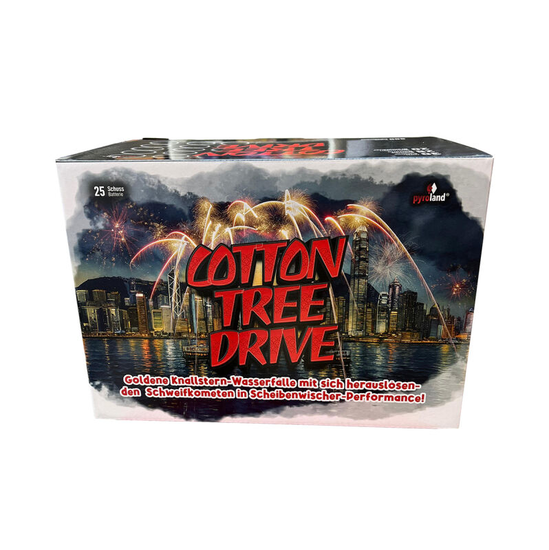 Jetzt Cotton Tree Drive 25-Schuss-Feuerwerk-Batterie ab 39.99€ bestellen