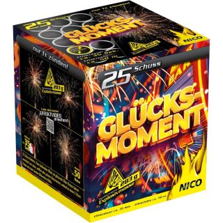 Glücksmoment 25-Schuss-Feuerwerk-Batterie