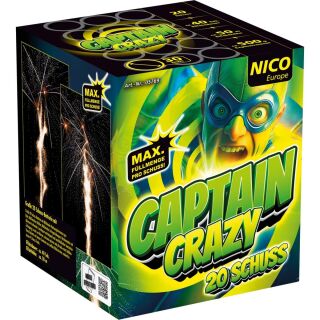 Captain Crazy 20-Schuss-Feuerwerk-Batterie
