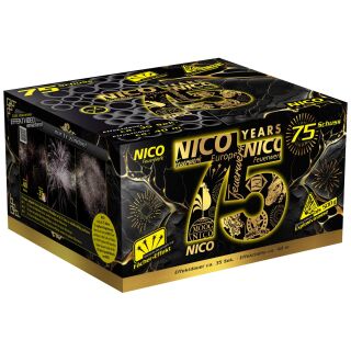 75 Jahre NICO 75-Schuss-Feuerwerk-Batterie