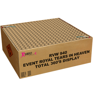 Event Royal Tears in Heaven 360-Schuss-Feuerwerkverbund (Triple Compound)