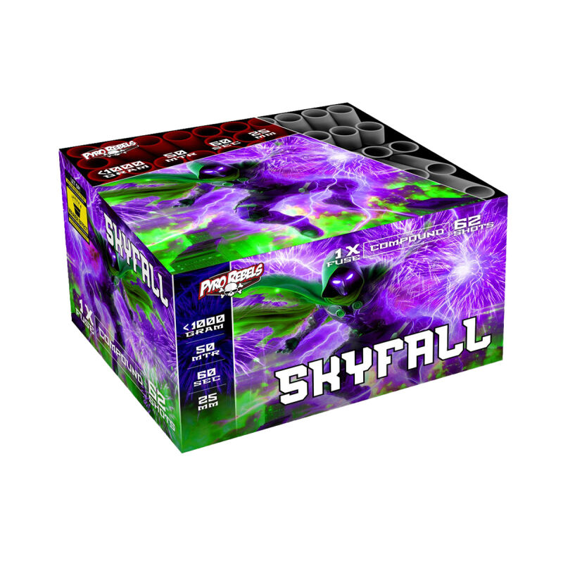 Jetzt Skyfall 62-Schuss-Feuerwerkverbund ab 80.74€ bestellen