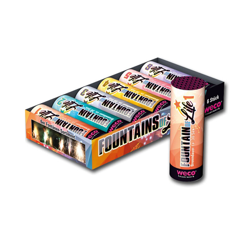 Jetzt Fountains of Life 6er Fontänen-Sortiment ab 12.31€ bestellen