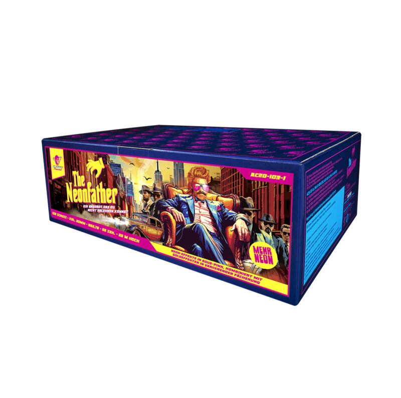 Jetzt The Neonfather 103-Schuss-Feuerwerkverbund ab 89.99€ bestellen