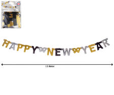 Buchstaben-Girlande „Happy New Year"
