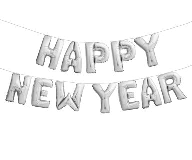 Folien-Ballons „Happy New Year“