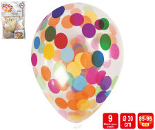Konfetti-Luftballons Party 9 Stück