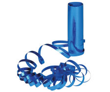 Luftschlangen „metallic-blau“