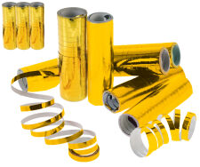 Luftschlangen „metallic-gold“ 3er Pack